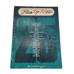 E-Z Play Today Top TV Hits #217  Organ, Piano and Electric Keyboard Sheet Music